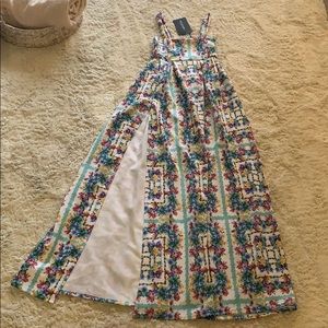 Multi colored maxi dress